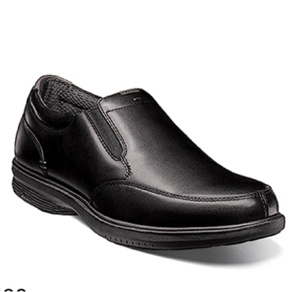 Nunn Bush Shoes Kore Pro Slip On Loafers Memory Foam Comfort Gel Black